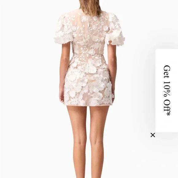 Elliatt Zayla 3D Floral Mini Dress - Picture 2 of 3